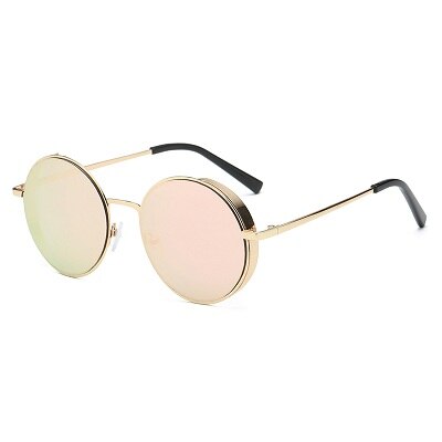 Punk Style Women Classic Round Sunglasses Sun Glasses Men UV400 Female Accessory Outdoor Eyeglasses Hiking Eyewear: 04