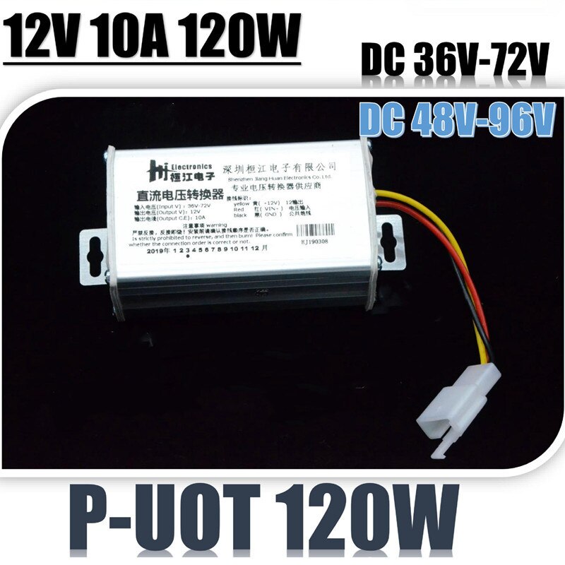 DC 36V 48V 60V 72V 96V To DC 12V 10A Electric Bike... – Grandado