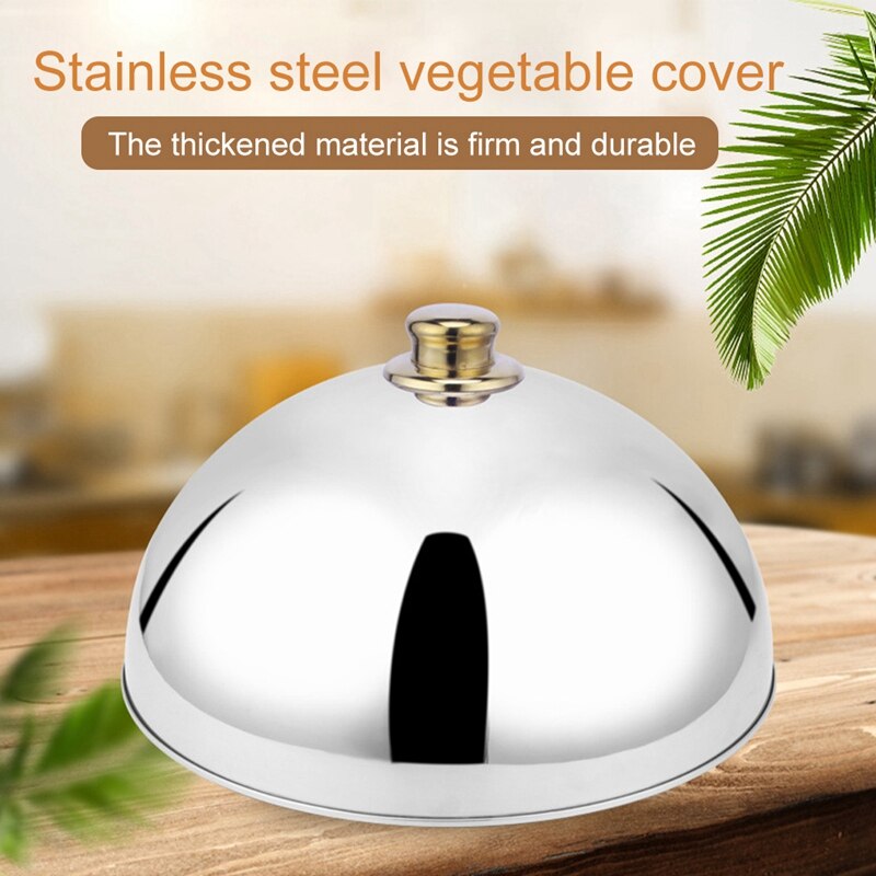 Stainless Steel Dome Dish Cover Table Food Cover Food Cover Western Restaurant Cover Teppanyaki Dish Cover