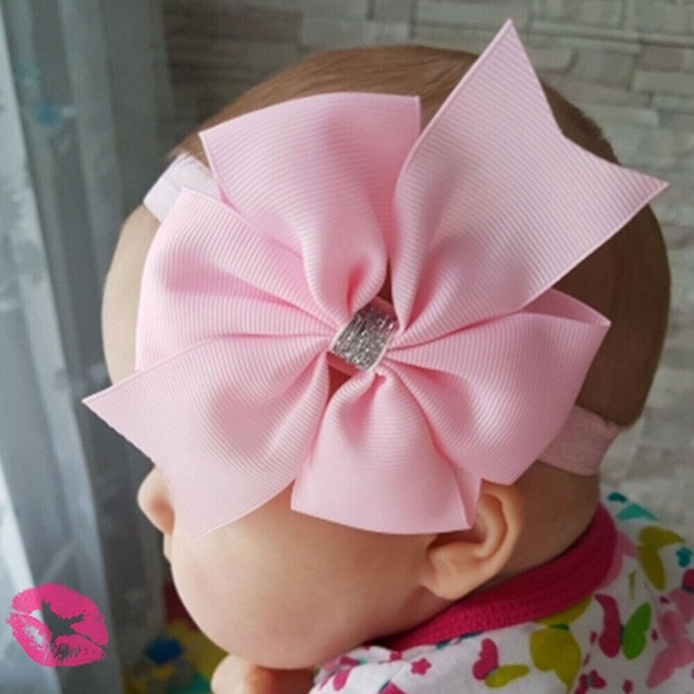 Kinderen Accessoires Leuke Baby Meisjes Hair Bows Voor Kinderen Haarbanden Haar Clips Grote Strik Sequin Hoofddeksels