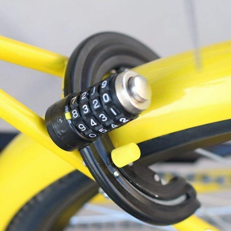 Bicycle Horseshoe Lock Bicycle Horseshoe Claws Anti-theft Lock 4 Digit Code Bicycle Security Lock Outdoor Bicycle Accessorie