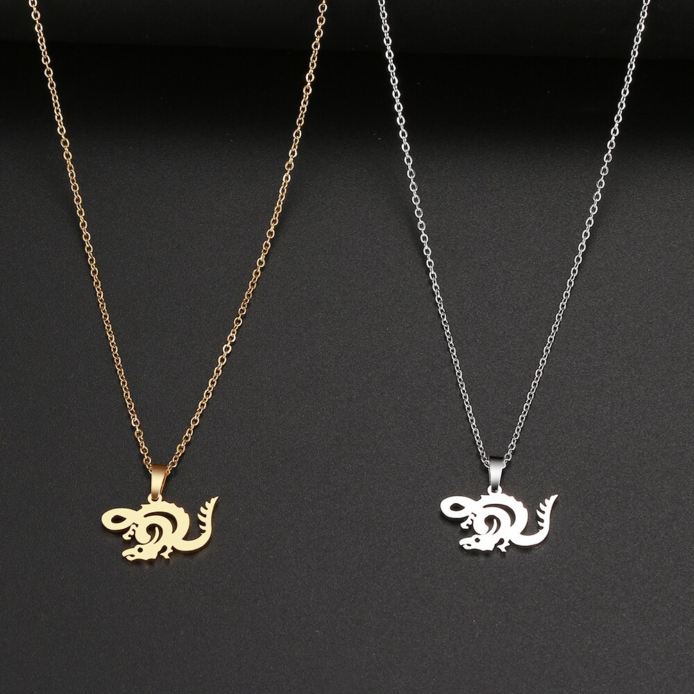 Rvs Kettingen Animal Dragon Hangers Ketting Choker Sieraden Ketting Voor Vrouwen Sieraden Bruiloft