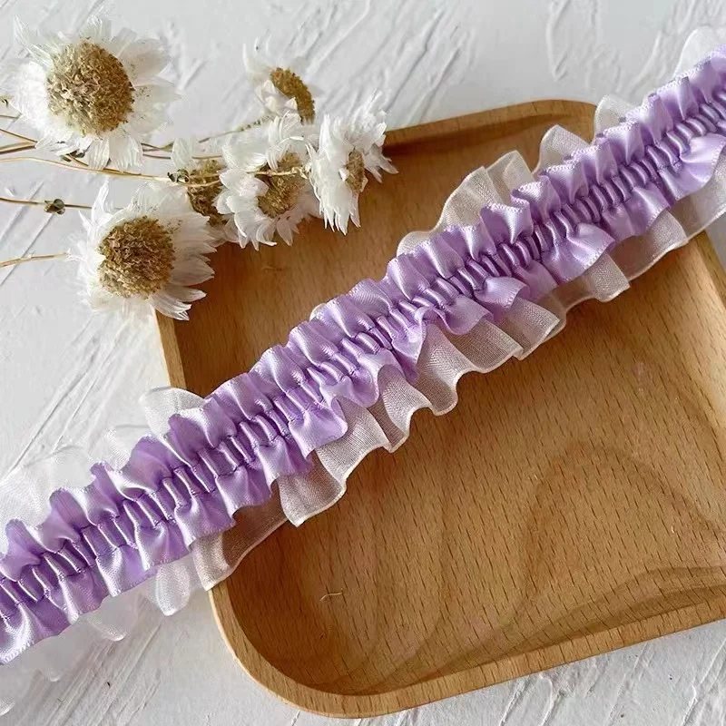 4CM de ancho bordado cuentas de flores blancas tela de encaje de tul cinta para ajuste DIY costura volante apliques Collar decoración de vestido de Dubái