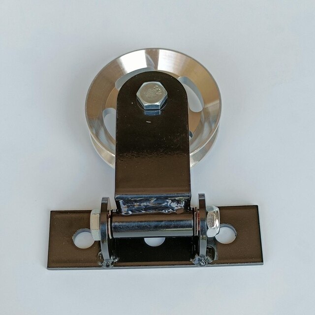 Fitness Rotating Silent Pulley Roof Wall Ground DIY Fixed Pulley Fitness Equipment Accessories Low Rowing Wheel Swing: metal pulley 1