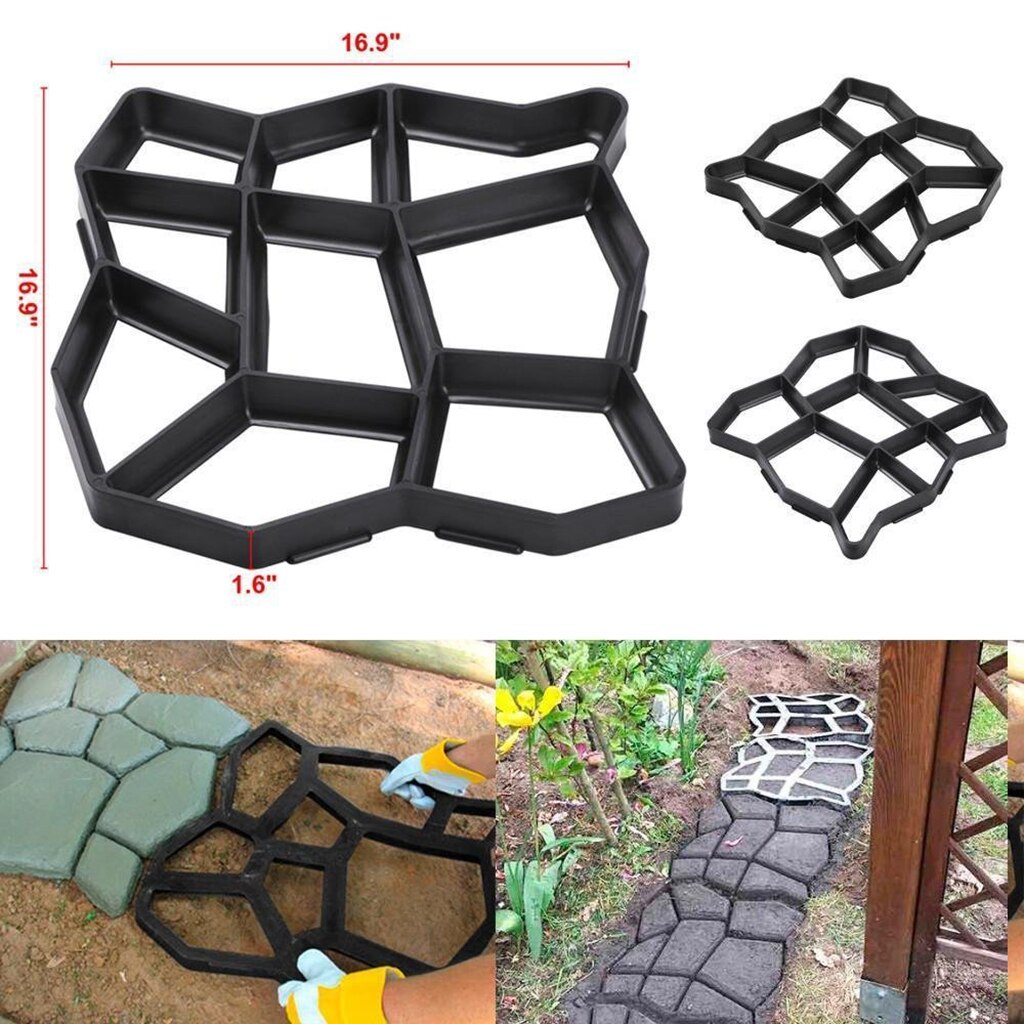 1Pcs Walk Path Maker Reused Concrete Molds Paving DIY Path Garden Yard Patio Mold