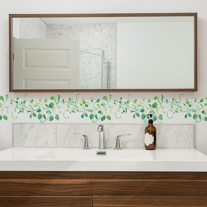 HAOHUODUO Green Vine Leaves Wall Sticker – 22x28.7 Inch, Removable Decal For Living Room - View #10