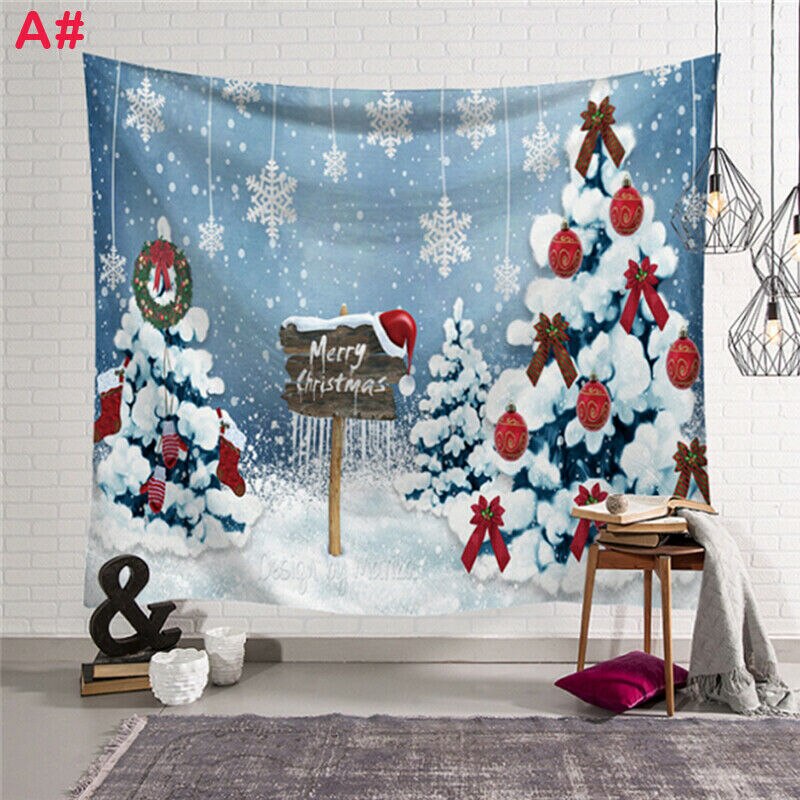 jul Kunst hjem vegghengende veggteppe veggpynt jul veggdekor: 1