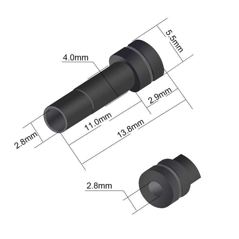Factory DIY 3.5MM Jack Tail Clamps Plug 4mm Series 3.5mm Tail Hole Protective Filling Sleeve Tail Repair Applicable