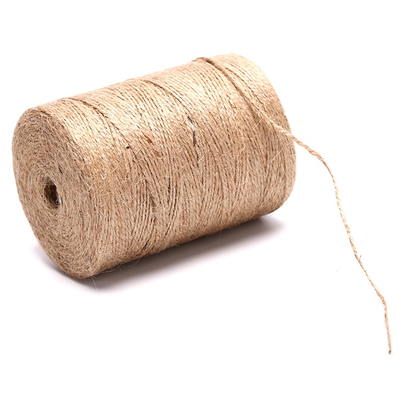 Jute naturel ficelle toile de Jute ficelle chanvre corde fête mariage emballage cordons fil bricolage Scrapbooking fleuristes artisanat décor