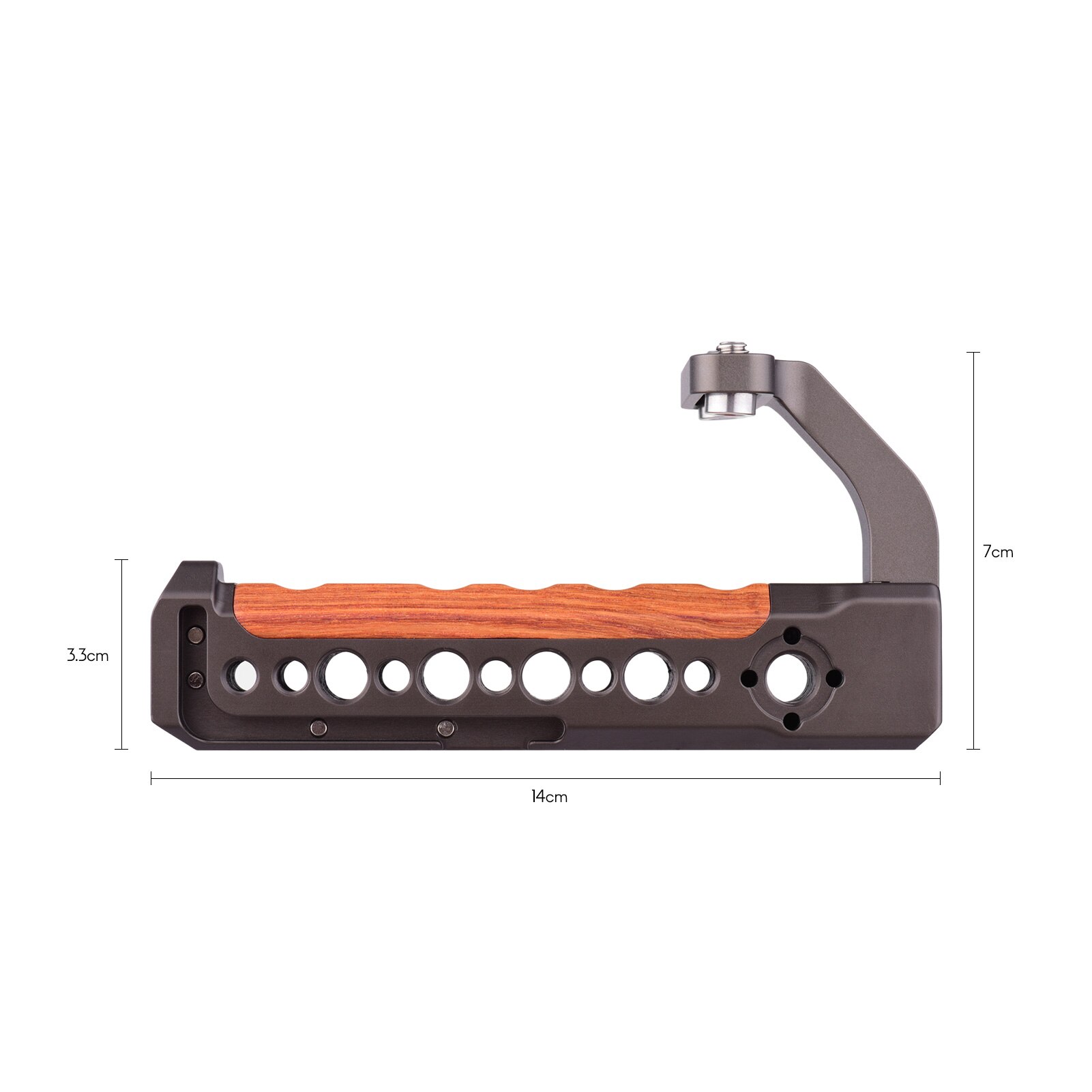 Ons Andoer Camera Kooi Uitbreiding Handvat Multifunctionele Camera Handgreep Wrench Dubbele Koud Schoen Voor Flash Led Light Microfoon