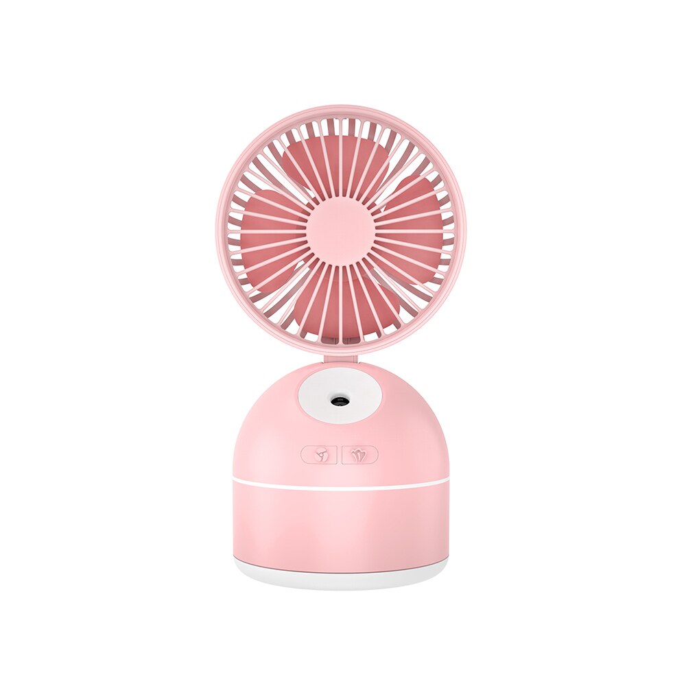 3 in 1 Portable Mini Table Fan 200MLir Humidifier USB Rechargeable Mini Spraying Coolingir Fan Moisturizingir Conditioner: Pink