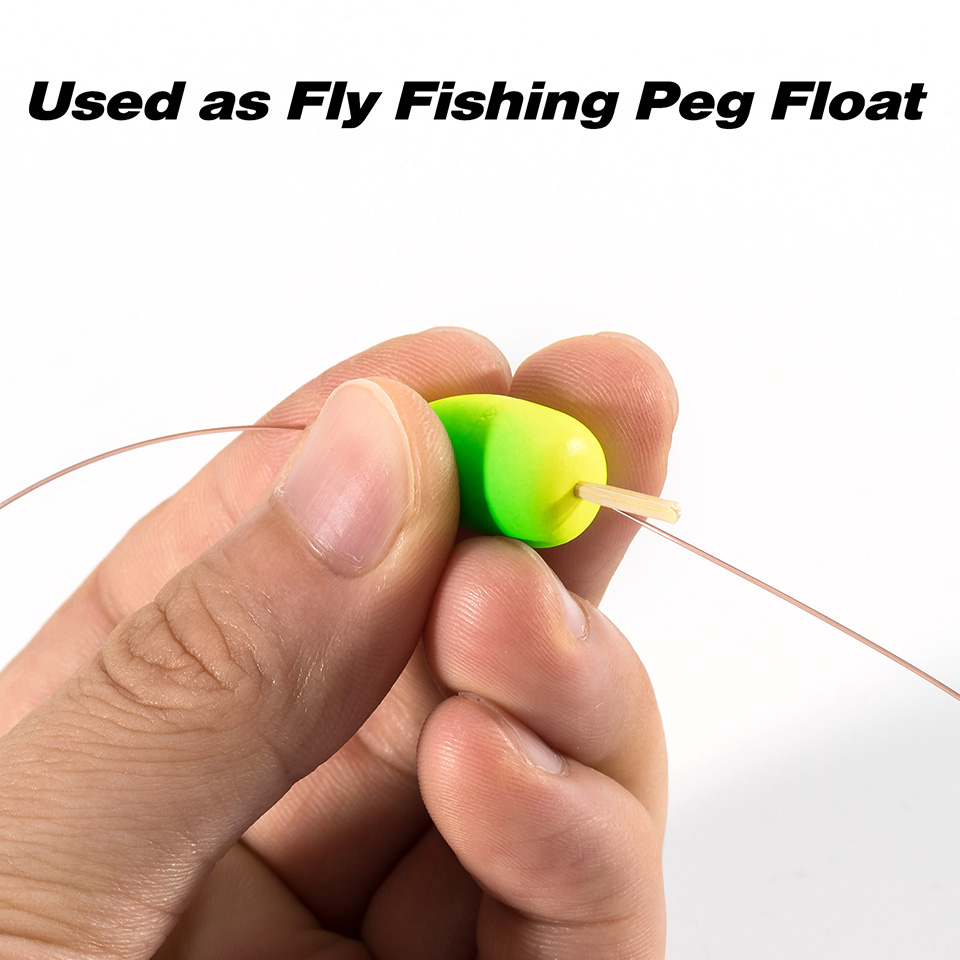 10Pcs Foam Fishing Float Fly Fishing Buoys Rig Floats Bobbers For Trout Catfish Walleye Fishing Tackle Accessories