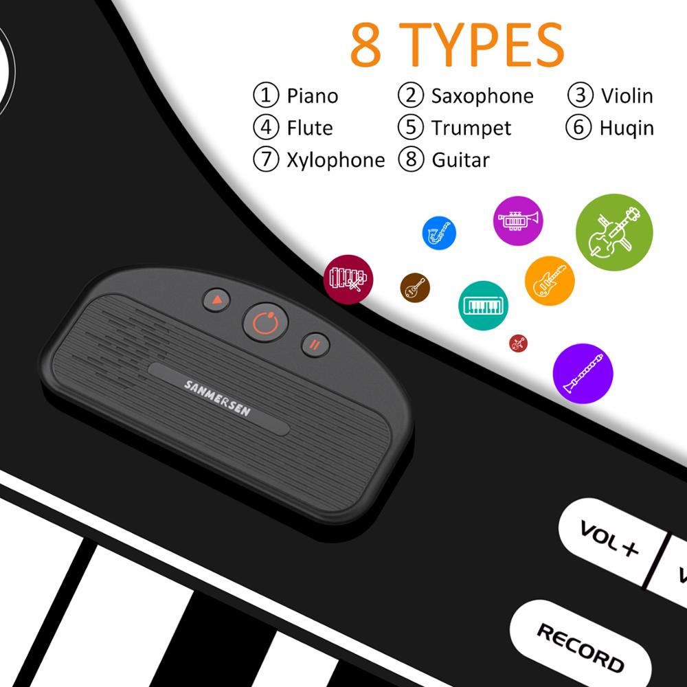 180X99Cm Muzikale Piano Instrumenten Speelgoed Mat Voor Kinderen Meisjes Jongens Muziek Tapijten Touch Play Met Geluid Musical tapijt Leren Speelgoed