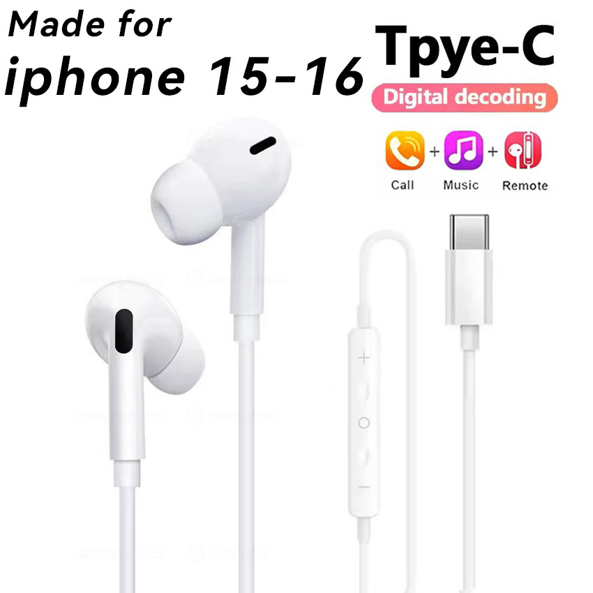 Original Wired Earphones for Apple Lightning iPhone 15 16 14 13 12 11 Pro Max Mini X XS XR X 7 8 6 Plus SE Headphones Accessorie: Blue
