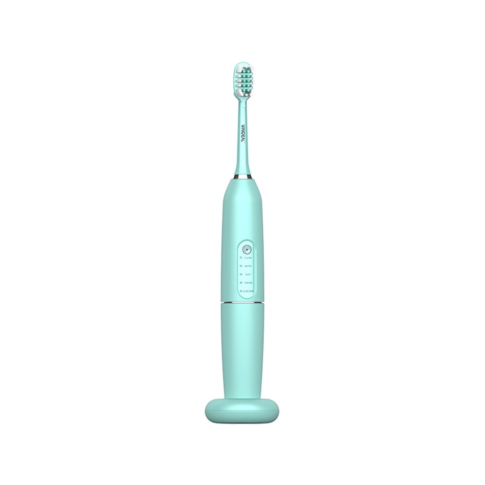 Sonic Electric Toothbrush 5 Cleaning Mode Sonic Toothbrush IPX7 Waterproof Touch Switch Zone Reminder With Brush Head: Tiffany Blue