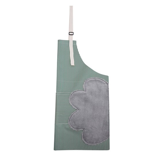 AYEVIN mano seca delantal de cocina limpieza ayudante accesorios ingeniosos delantal impermeable tamaño ajustable: Verde