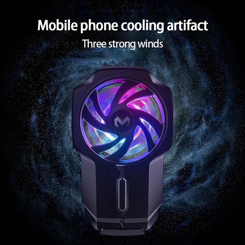 DL05 Mobiele Telefoon Gaming Fan Koeler Heatsink Led Digitale Display Draagbare Usb Type-C Gamepad Koelsysteem Radiator Warmte sink