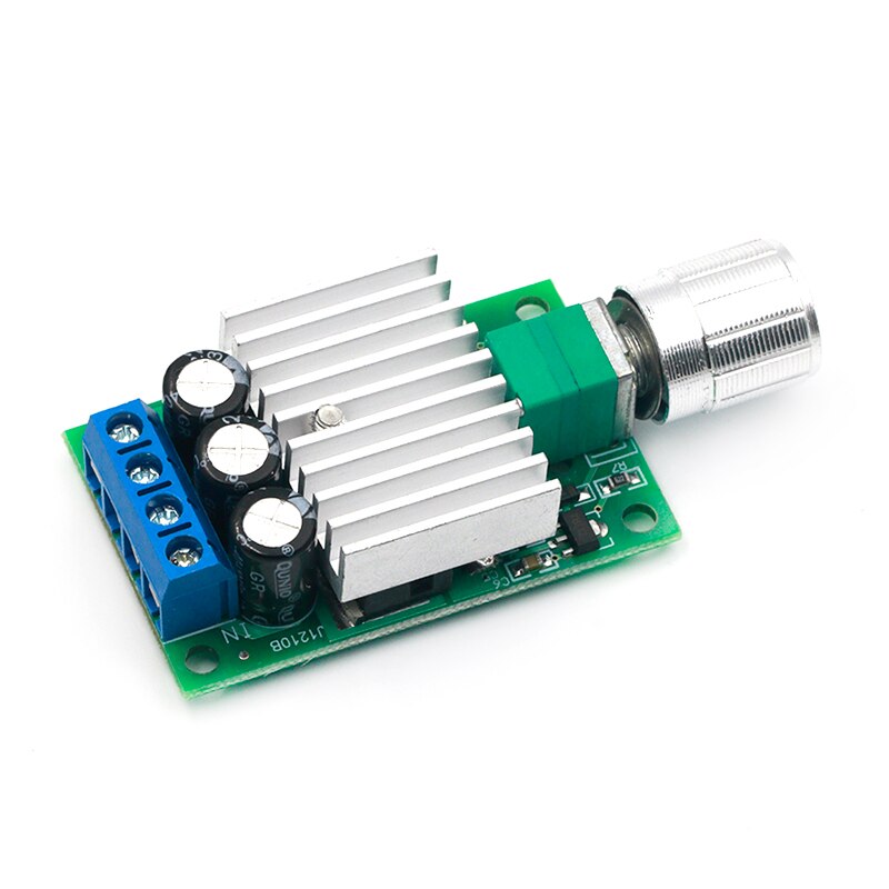 Controlador de velocidad del Motor de CC, regulador de velocidad ajustable, interruptor de Control de atenuación para ventilador, luz LED, 10A, 12V-30V, PWM