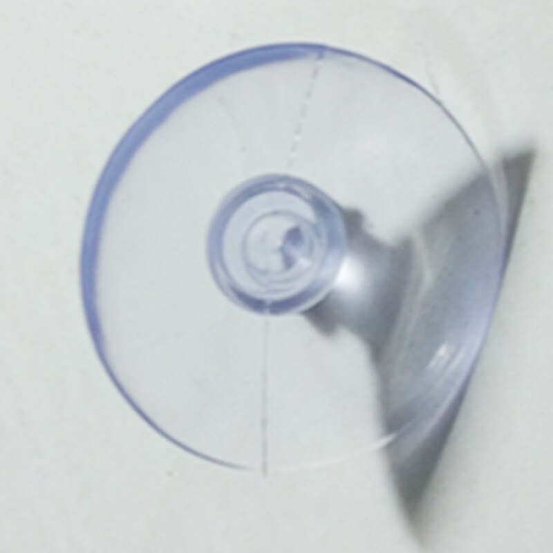 Succionador de cabeza de seta de PVC, 10 piezas, 35mm, vidrio transparente perforado, soporte de ventosa, B3G7
