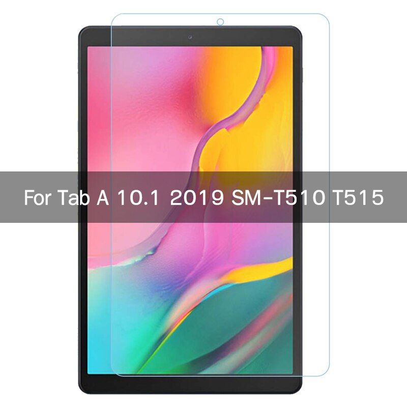 Protector de pantalla de vidrio templado para Samsung Galaxy Tab A 10,1 de T510 10,5 T590 T580 8,0 T290 P200 7,0 T285 9,7 T550: Tab A 10.1 2019 T510