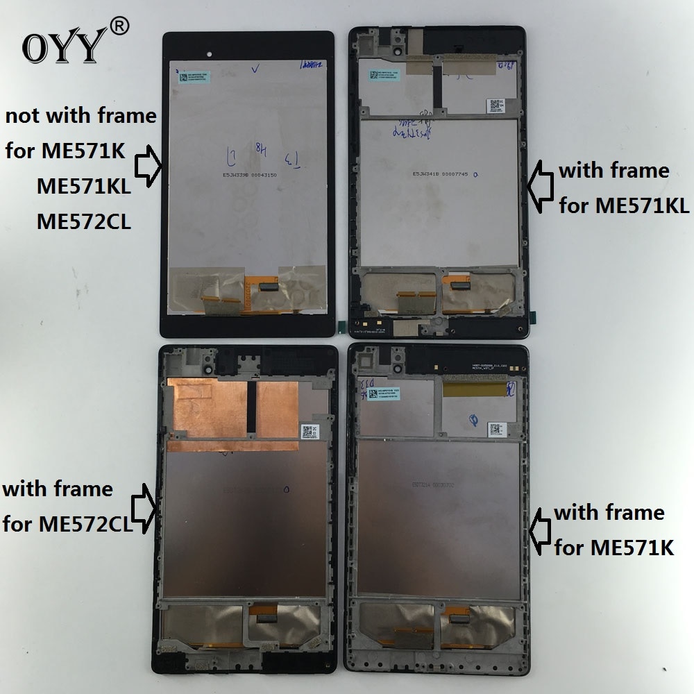 Ensemble écran tactile LCD en verre, pour ASUS Google Nexus 7 2nd FHD ME571 ME571K ME571KL ME572CL K008 K009