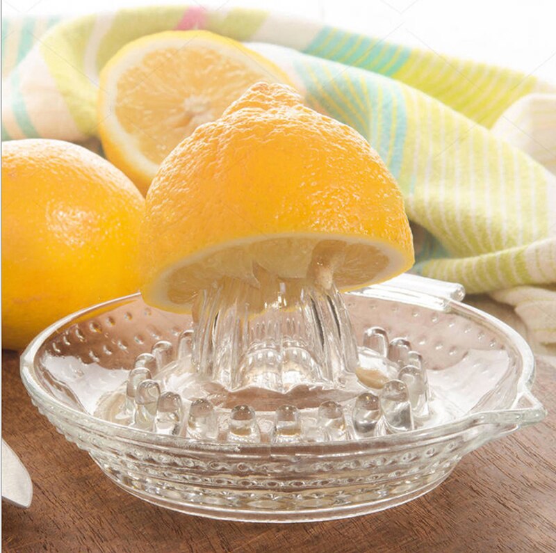 Exprimidor de limón Manual de cristal, exprimidor de naranja, Extractor de zumo, exprimidor de fruta, accesorios de cocina para bebidas de cóctel