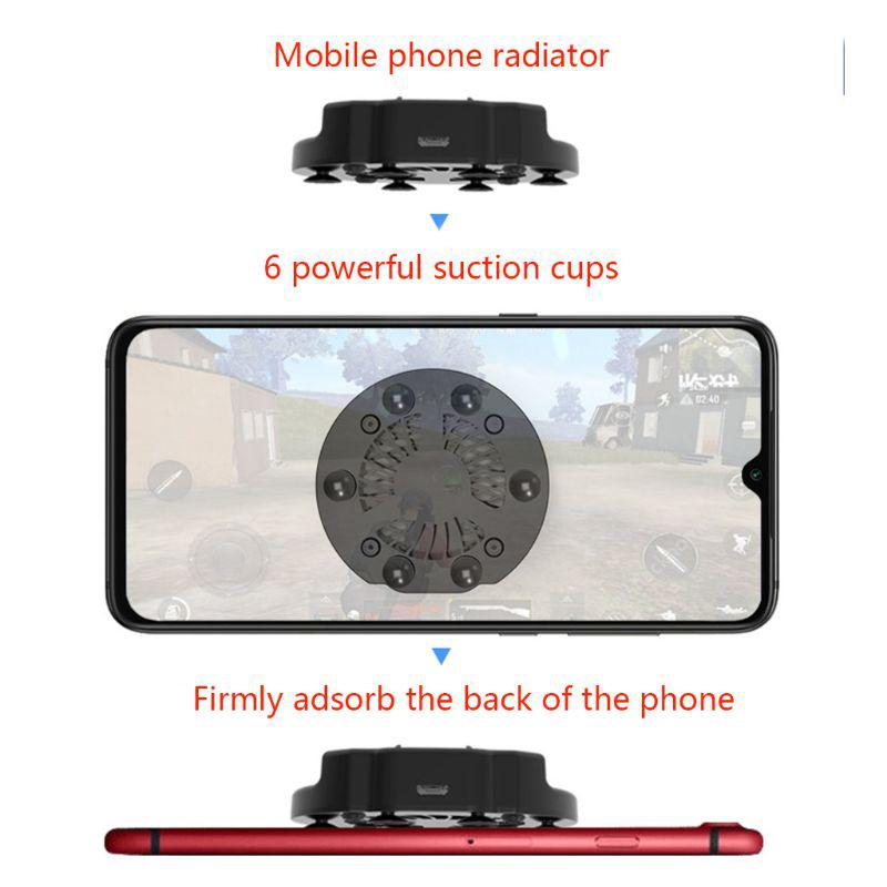 Foldable Fan Radiator Mobile Phone Cooler Cooling Support Holder Bracket for iPhone Samsung Huawei Xiaomi Smartphone Tablet r25