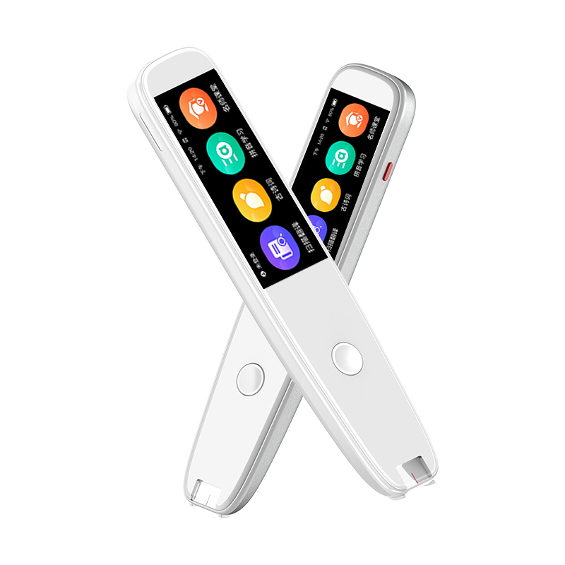Stylo de traduction Portable chinois/anglais avec Support d&#39;écran tactile WiFi, lecteur d&#39;examen, dispositif de traduction de langue vocale: WHITE
