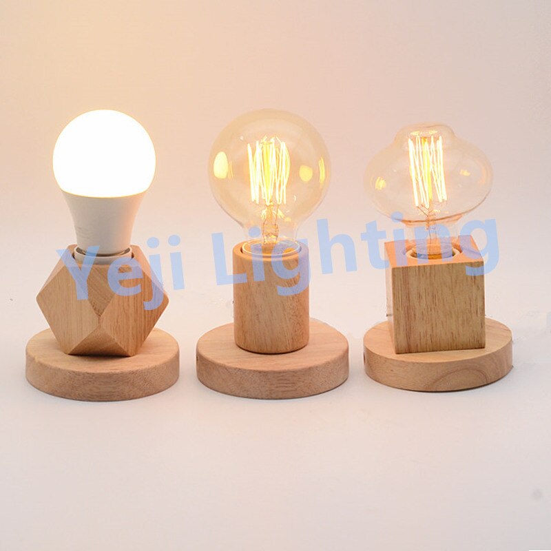 Wooden ceiling rose canopy with E27 socket lamp holder Ceiling plate with universal lamp base for wood lamp wall modern lights