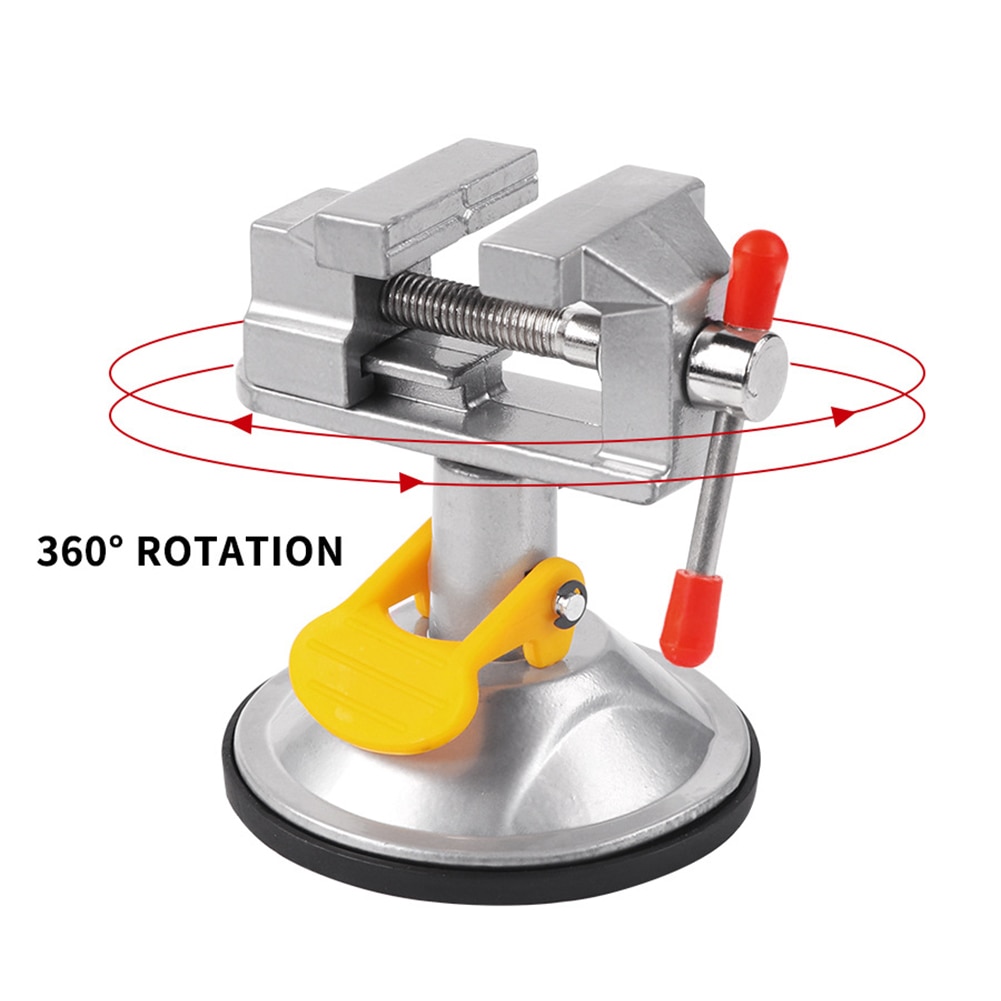 Fixed Frame Sucker Clamp Adjustable Table Bench Vise Rotatable Alloy Bench Screw for DIY Craft Mold Fixed Repair Tool