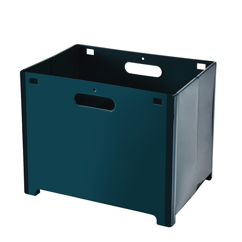 Panier à linge pliable sans poinçon, salle de bain pour bébé, en plastique, ménage, poubelle de voiture, Portable, organisateur de voiture: green
