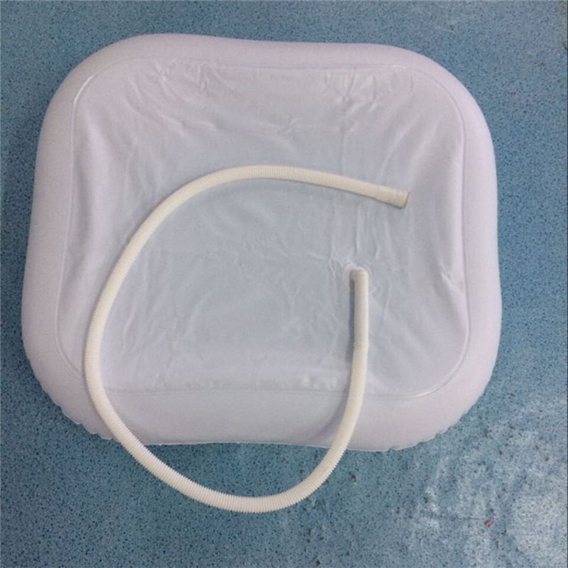 Inflatable Shampoo Basin for the Disabled Elderly Portable Hair Washing Basin Drain Tube Bed Rest Nursing Aid Sink Including Air