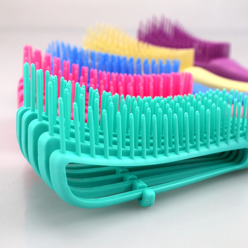 Cepillo desenredante 4c para cabello rizado, cepillo desenredante para cabello mojado, grueso y rizado, ajuste el cabello, masaje del cuero cabelludo, cepillo para desenredar el cabello