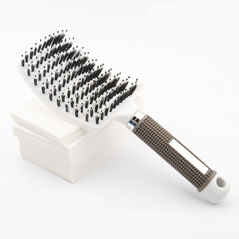 Hair Brush Magic Hair Comb Detangling Hair Brush Detangle Lice Massage Comb Women Tangle Hairdressing Salon: White