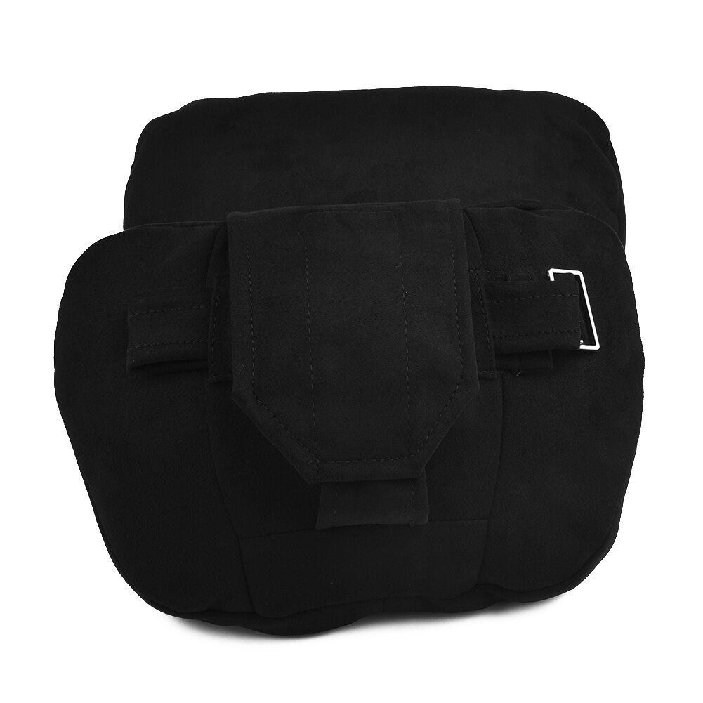 2pcs Car Headrest Maybach S Class Ultra Soft Pillow Suede Fabric For Mercedes-Benz 29*19cm Back Cushion Accessories