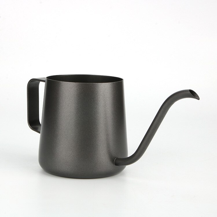 Black Played Coffee Jug Stainless Steel Pour Over Kettle Coffee Maker Gooseneck Drip Tea Pot Jug 350ml