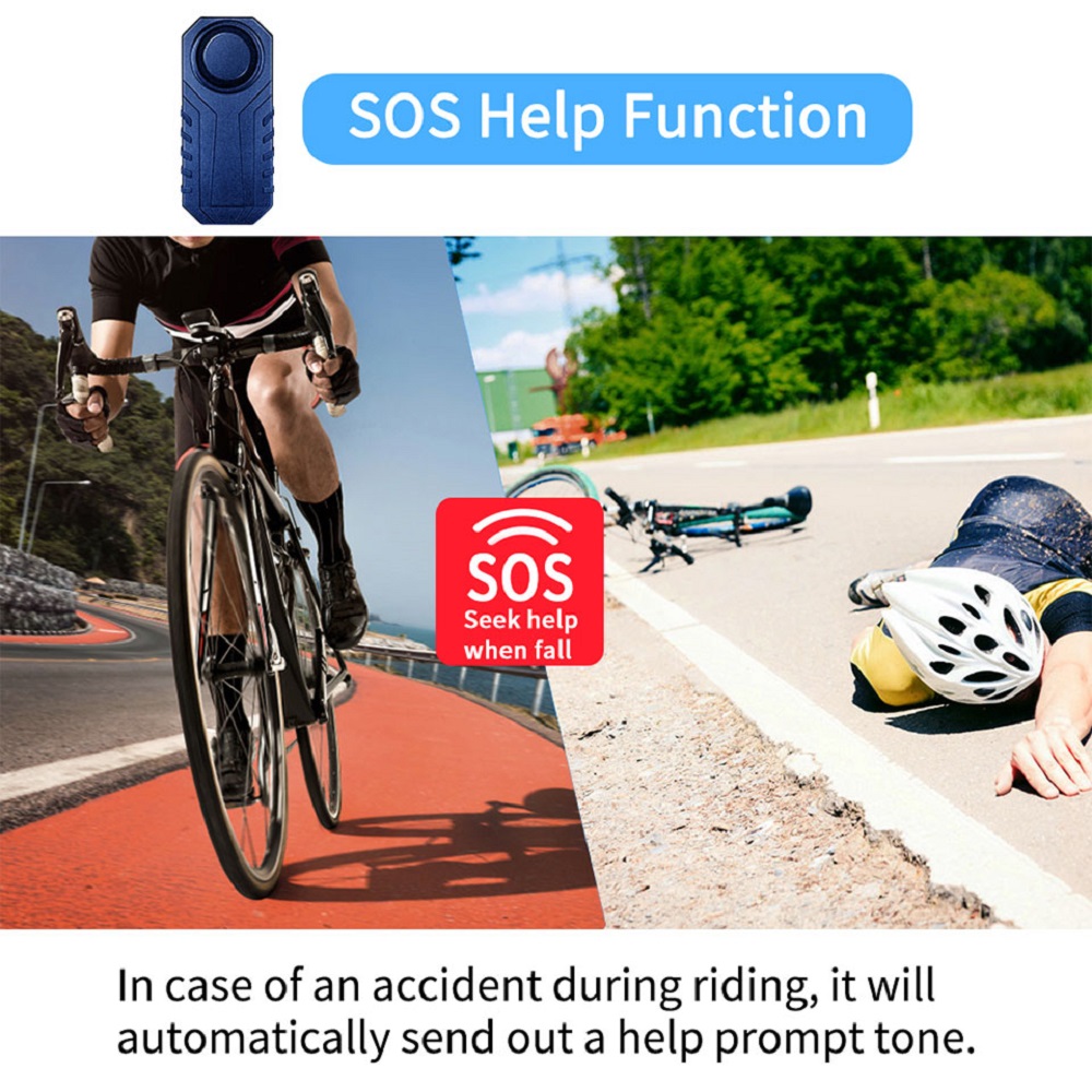 Anchtek Anti-Theft Bike Alarm Waterproof Wireless Remote Control Alarm Vibration Sensor Warning System Alarma Moto