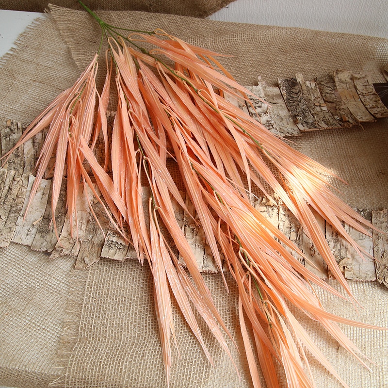 Hojas colgantes para pared de cascada de 87cm Reed, plantas artificiales, flores falsas, bodas, fiestas, Navidad, decoración del hogar DIY
