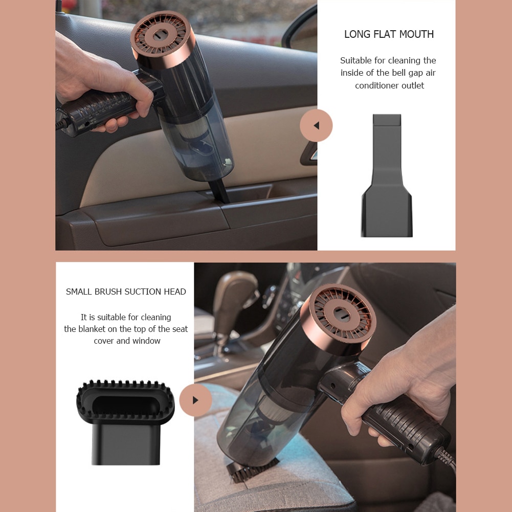 Aspirador de pó portátil, aspirador de pó de sucção, portátil, molhado/seco, para carro, casa, animais de estimação, com lanterna led perfume do carro
