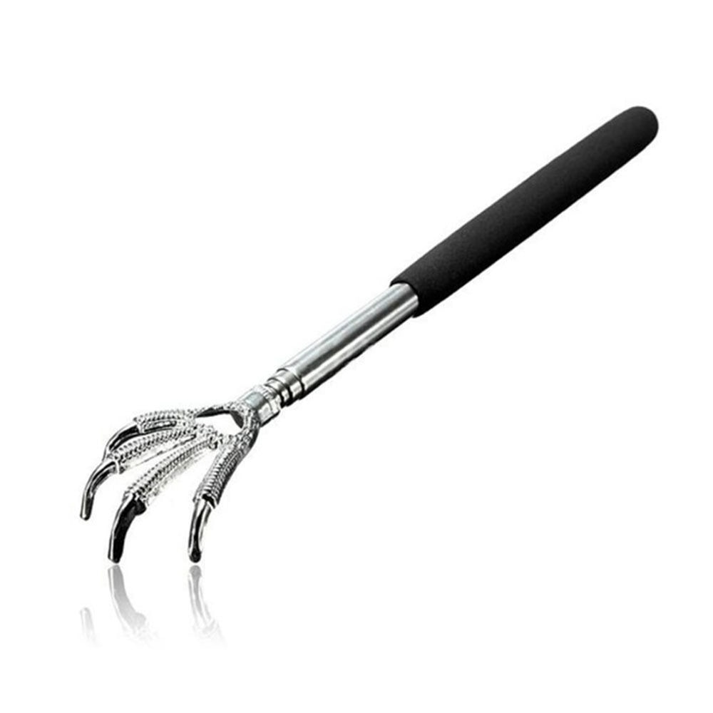 Back Scratcher Telescopic Scratching Backscratcher Massager Kit Back Scraper Extendable Telescoping Itch Health Products Hackle: Black