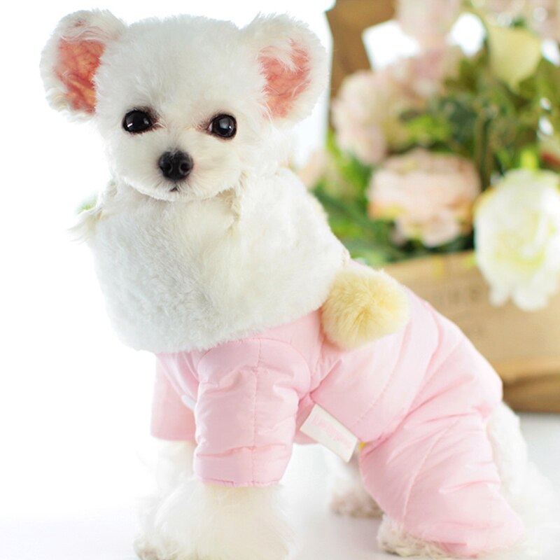 Ropa para perros pequeños, monos Yorkshire, ropa de invierno, chaqueta cálida para mascotas, abrigo para perros y gatos, mono de plumón para cachorros