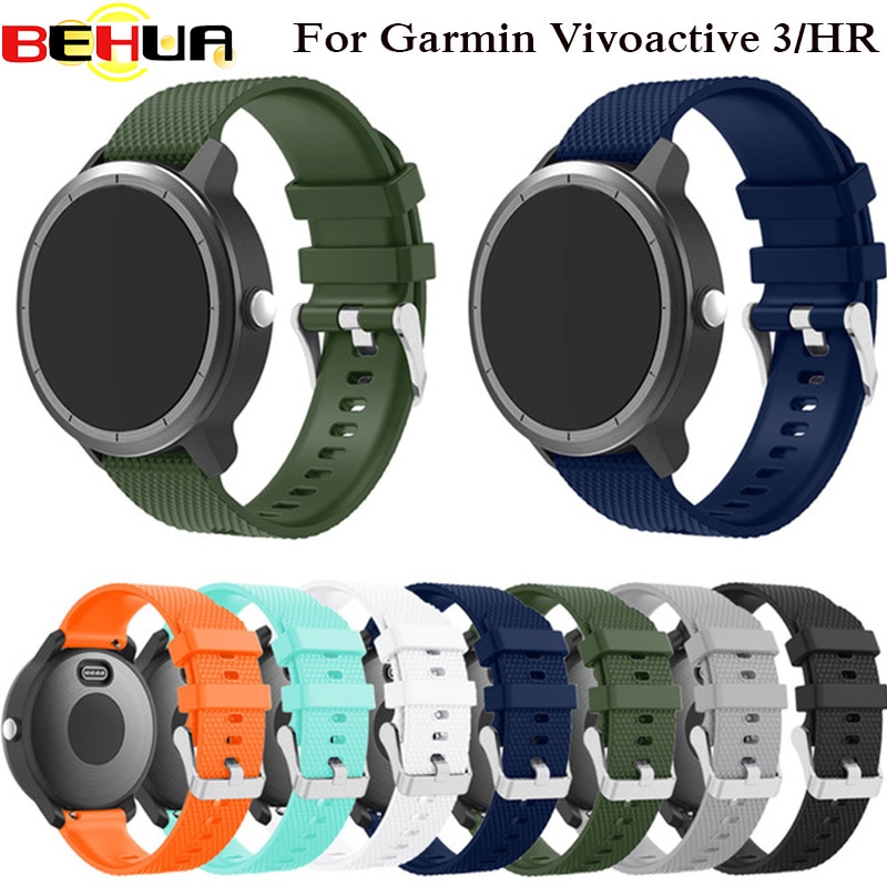 Kleurrijke Zachte Siliconen Vervanging Strap voor Garmin Vivoactive3 Vivomove HR Smart polsband voor Garmin Vivoactive 3 Horloge band
