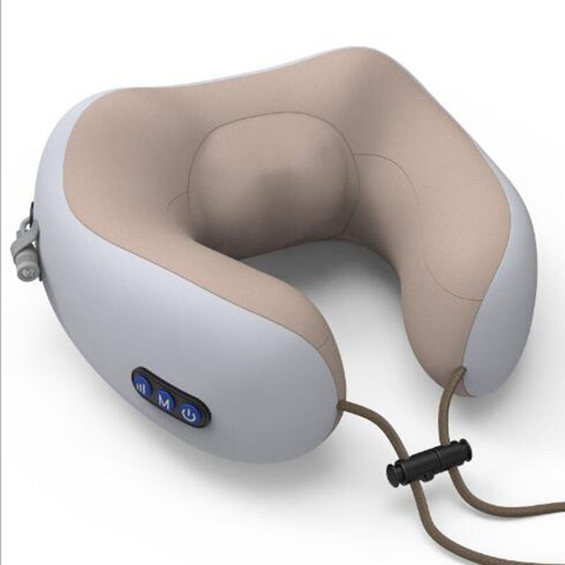 Elektrisch u-vormig massagekussen voor nekwervelmassage, auto- en thuisgebruik, nek-schouderontspanningsapparaat, gezondheidszorg
