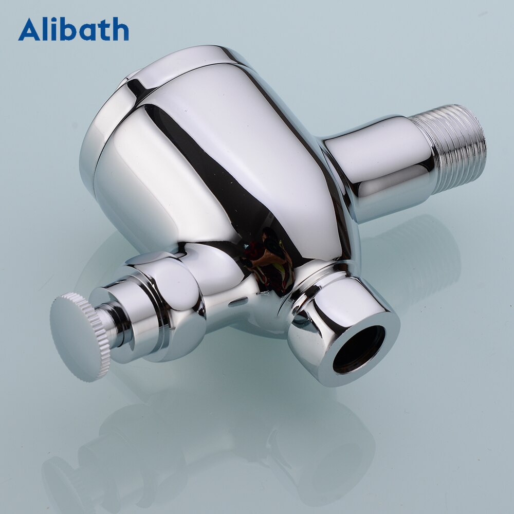 Toilet Full Copper Body Delay Flushing Valve Hand Pressed Self Closing Flushing Valve Urinal Flushing Device.