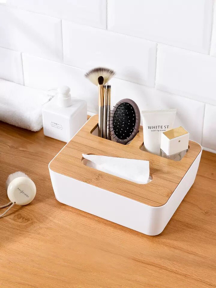 Plastic Tissue Box Removable Cover Napkin Holder Storage Organizer Tissue Holder Case Home Decoration