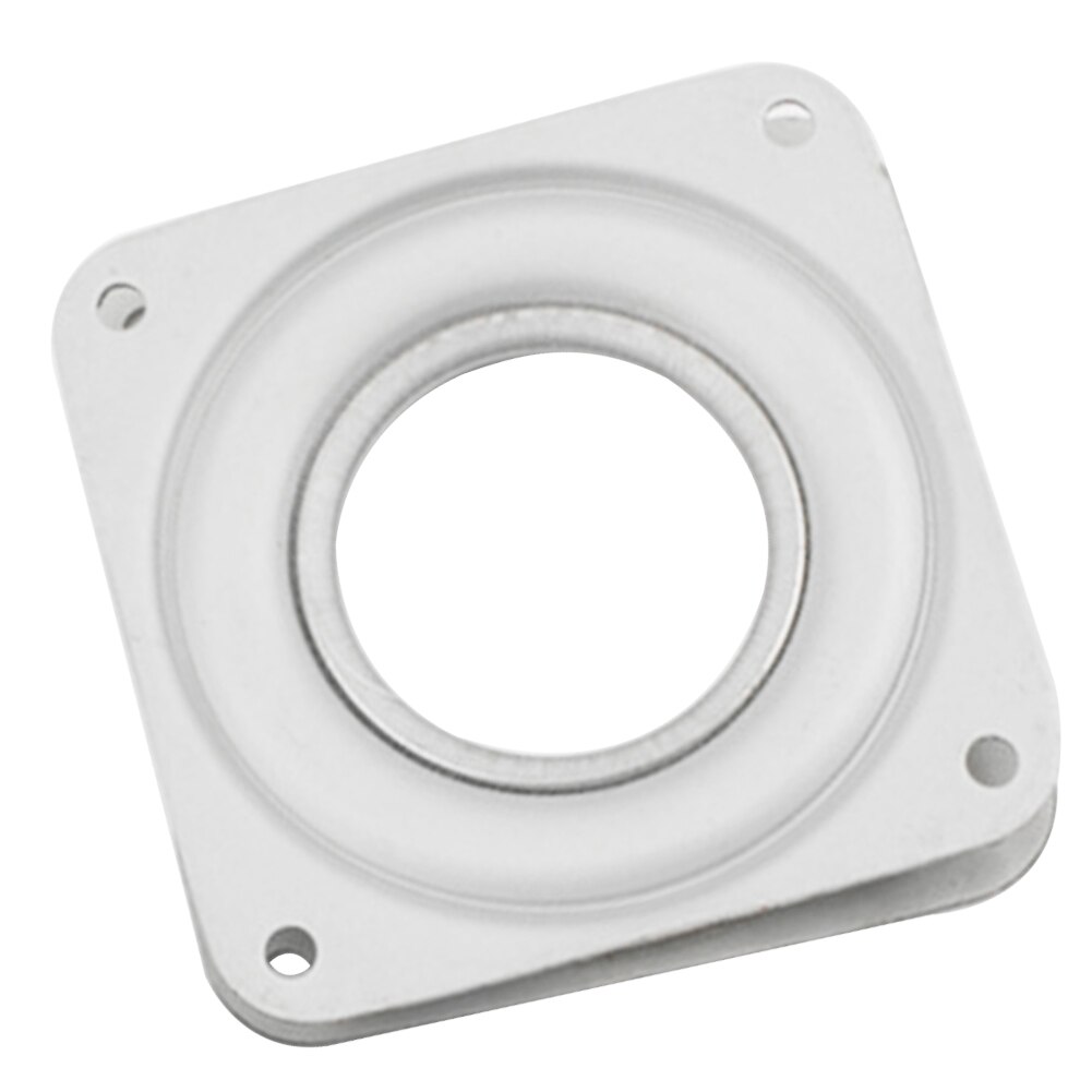3 Inch Home Lager Voor Eettafel Bureau Draaitafel 360 Graden Roterende Ijzeren Platen Hardware Montage Meubels Vierkant Wit