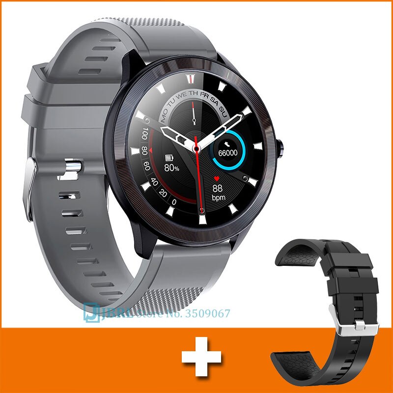 Reloj Digital deportivo para hombre, pulsera electrónica LED, resistente al agua, con Bluetooth táctil: add strap 1