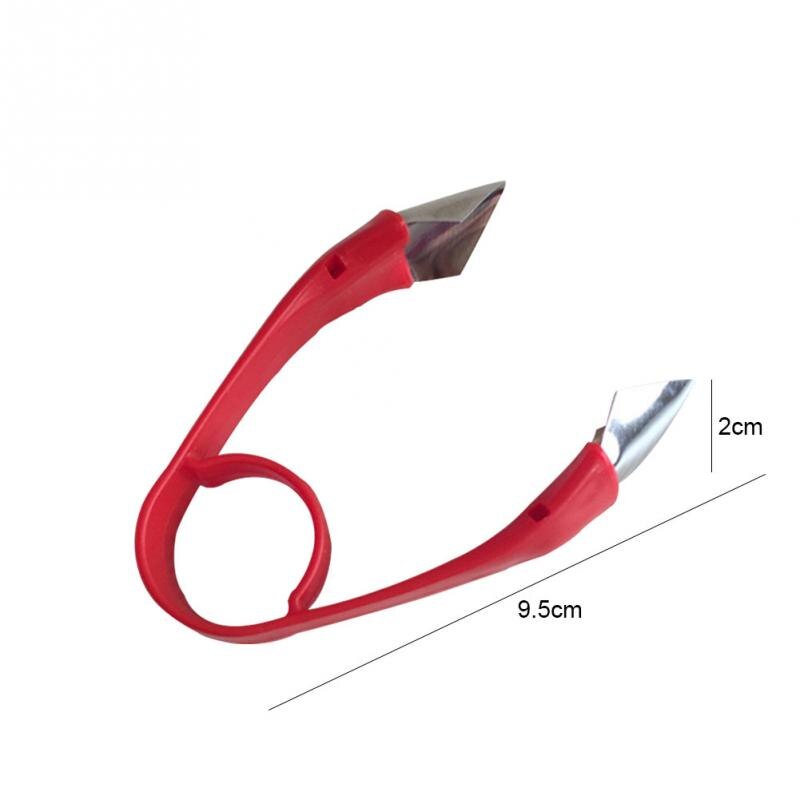 1Pcs Strawberry Huller Metal Tomato Huller Stalks Plastic Fruit Leaf Stem Remover Gadget Kitchen tool