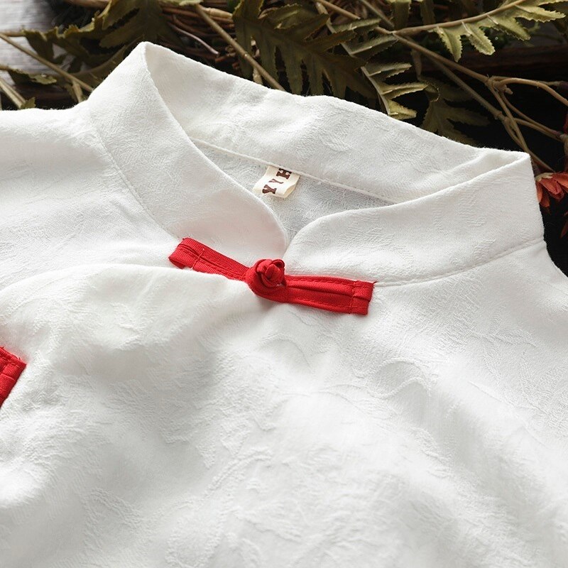 Chino tradicional ropa Cheongsam Top mujeres ropa Tang traje de camiseta de Kung Fu blusa en línea tienda china 10068