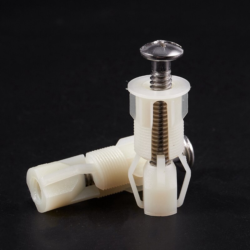 2 stuks diy plastic toiletbril schroeven bevestigingen passen toiletbril scharnieren reparatie gereedschap type & maat :4# 38 mm x 5mm